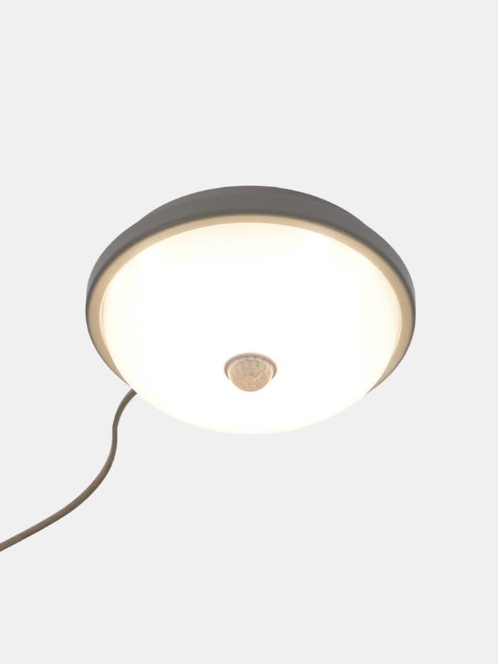 Светильник светодиодный герметичный, с датчиком движения, 15 Вт, IP54, 4000K, 220 В, круг