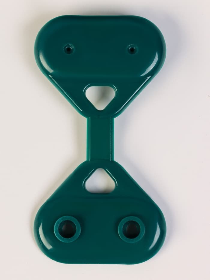 Клипса садовая «Трио», для крепления затеняющей сетки, пластиковая, в наборе 20 шт., зелёная, Greengo