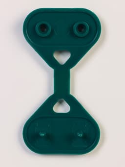 Клипса садовая «Трио», для крепления затеняющей сетки, пластиковая, в наборе 20 шт., зелёная, Greengo