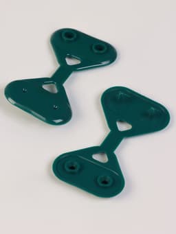 Клипса садовая «Трио», для крепления затеняющей сетки, пластиковая, в наборе 20 шт., зелёная, Greengo