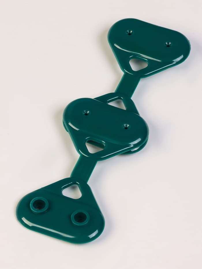 Клипса садовая «Трио», для крепления затеняющей сетки, пластиковая, в наборе 20 шт., зелёная, Greengo