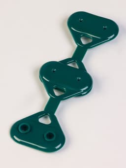 Клипса садовая «Трио», для крепления затеняющей сетки, пластиковая, в наборе 20 шт., зелёная, Greengo