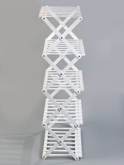 Стеллаж универсальный, 5 полок, 50×25×89 см, напольный, открытый, белый, Greengo