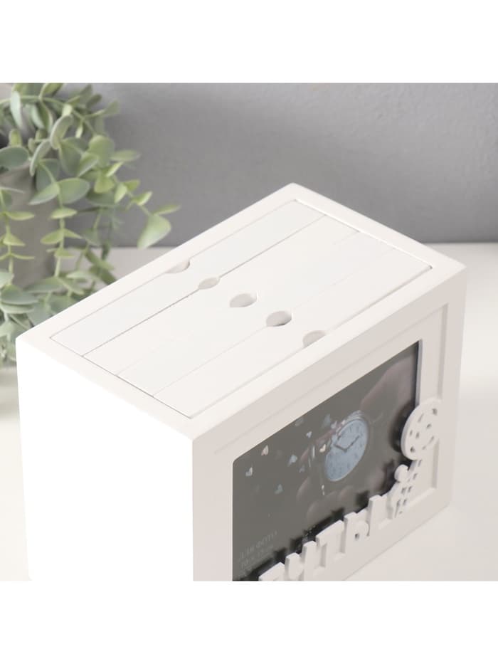 Фотоархив на 96 фото 10×15 см с фоторамкой 10×15 см «Мечты», белый, 20×15×12 см