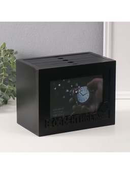 Фотоархив на 96 фото 10×15 см с фоторамкой 10×15 см «В объективе», чёрный 20×15×12 см