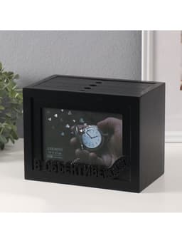 Фотоархив на 96 фото 10×15 см с фоторамкой 10×15 см «В объективе», чёрный 20×15×12 см