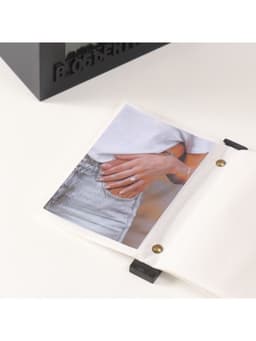 Фотоархив на 96 фото 10×15 см с фоторамкой 10×15 см «В объективе», чёрный 20×15×12 см