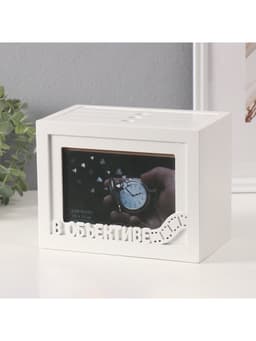 Фотоархив на 96 фото 10×15 см с фоторамкой 10×15 см «В объективе», белый, 20×15×12 см