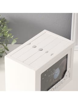 Фотоархив на 96 фото 10×15 см с фоторамкой 10×15 см «В объективе», белый, 20×15×12 см