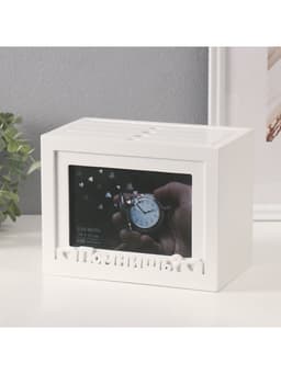 Фотоархив на 96 фото 10×15 см с фоторамкой 10×15 см «Помнишь?», белый, 20×15×12 см