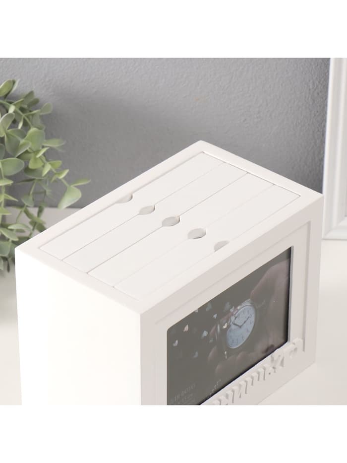 Фотоархив на 96 фото 10×15 см с фоторамкой 10×15 см «Помнишь?», белый, 20×15×12 см