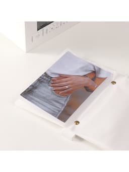 Фотоархив на 96 фото 10×15 см с фоторамкой 10×15 см «Помнишь?», белый, 20×15×12 см