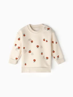 Толстовка детская «Крошка Я» Oranges, рост 62-68 см, молочная