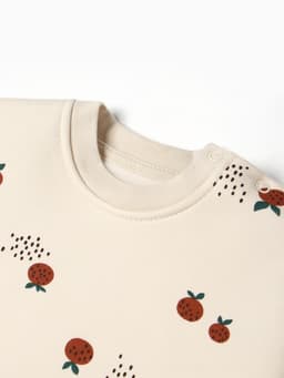 Толстовка детская «Крошка Я» Oranges, рост 62-68 см, молочная