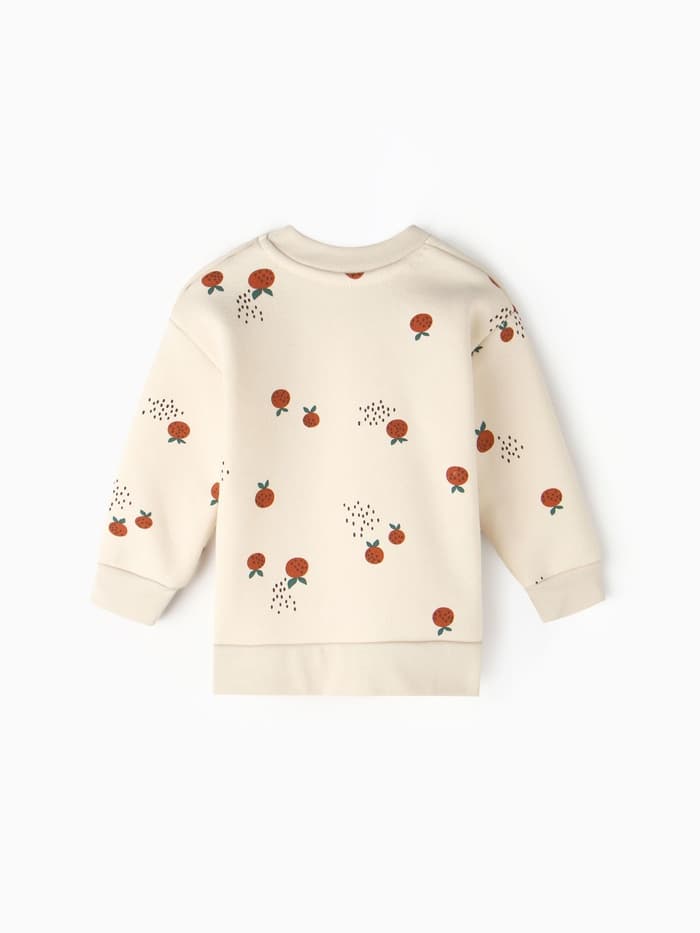 Толстовка детская «Крошка Я» Oranges, рост 62-68 см, молочная