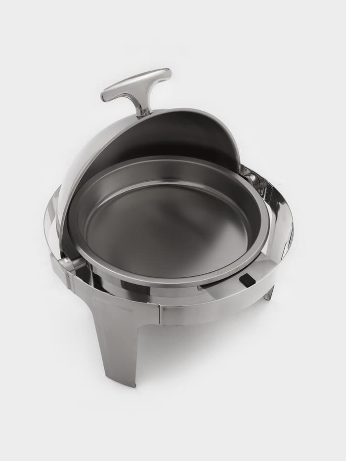 Мармит Hanna Knövel, 47×47×45 см, откидывающаяся крышка, круглый, нержавеющая сталь, серебристый