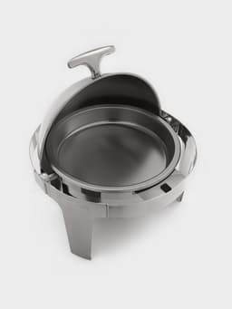 Мармит Hanna Knövel, 47×47×45 см, откидывающаяся крышка, круглый, нержавеющая сталь, серебристый