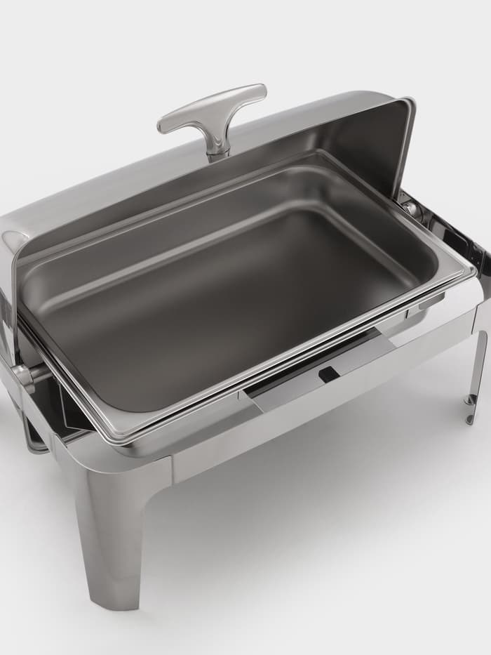 Мармит Hanna Knövell, 64×46×44 см, откидывающаяся крышка, нержавеющая сталь, серебристый