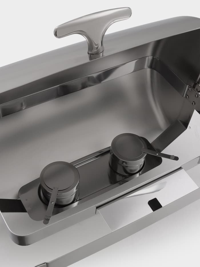 Мармит Hanna Knövell, 64×46×44 см, откидывающаяся крышка, нержавеющая сталь, серебристый