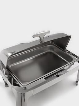 Мармит Hanna Knövell, 64×46×44 см, откидывающаяся крышка, с окном, нержавеющая сталь, серебристый