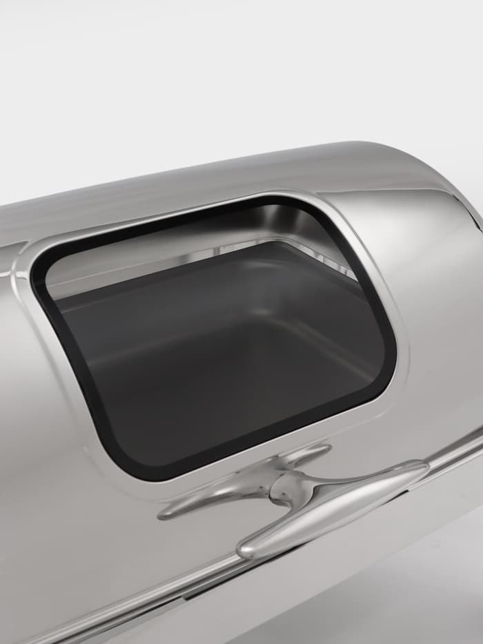 Мармит Hanna Knövell, 64×46×44 см, откидывающаяся крышка, с окном, нержавеющая сталь, серебристый