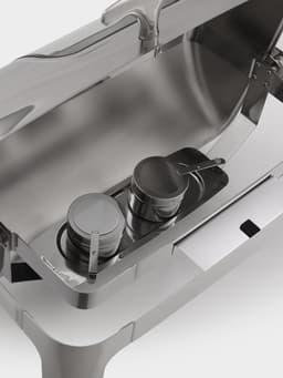 Мармит Hanna Knövell, 64×46×44 см, откидывающаяся крышка, с окном, нержавеющая сталь, серебристый