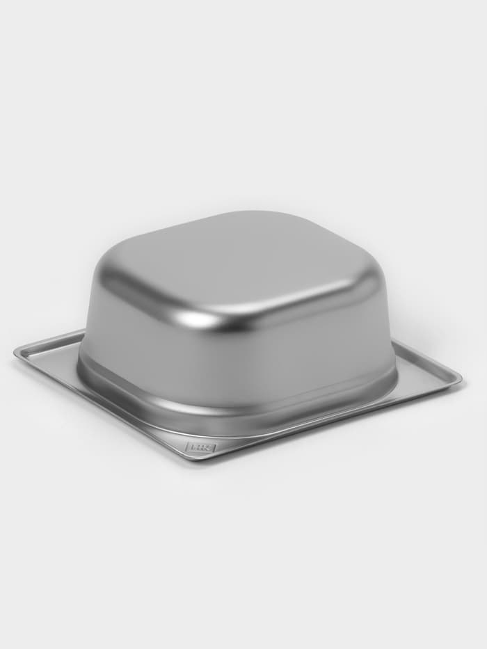 Гастроёмкость GN 1/6 Hanna Knövell, 65 мм, 176×162×65 мм, толщина 0.8 мм, нержавеющая сталь