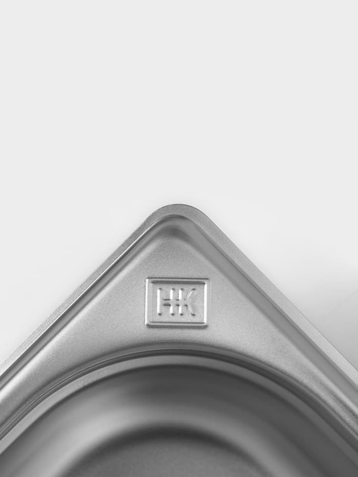 Гастроёмкость GN 1/6 Hanna Knövell, 65 мм, 176×162×65 мм, толщина 0.8 мм, нержавеющая сталь