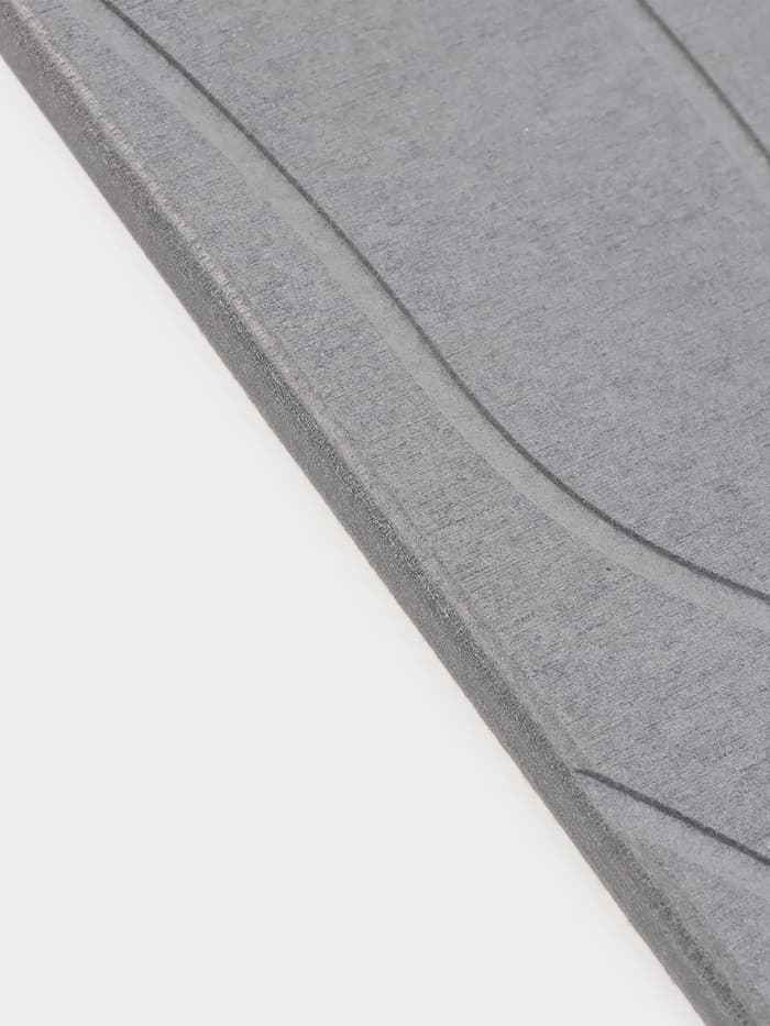 Коврик для сушки посуды диатомитовый, 40×30 см, серый