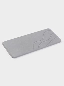 Подставка диатомитовая для губки и аксессуаров для ванной, 25×10 см, серая