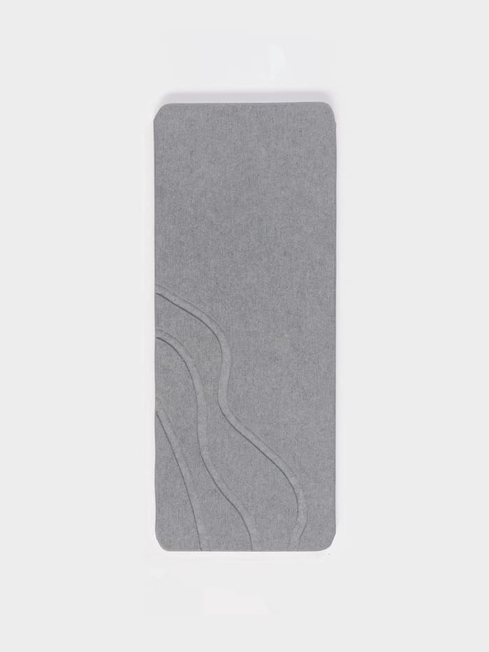 Подставка диатомитовая для губки и аксессуаров для ванной, 25×10 см, серая