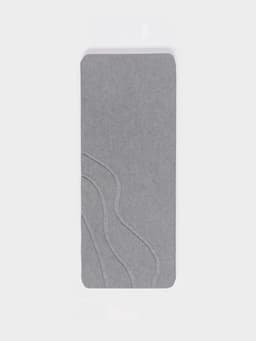 Подставка диатомитовая для губки и аксессуаров для ванной, 25×10 см, серая