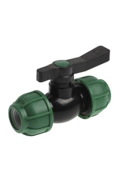 Кран шаровой ПНД ZEIN, 25 мм, цанга