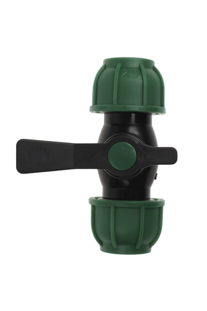 Кран шаровой ПНД ZEIN, 25 мм, цанга