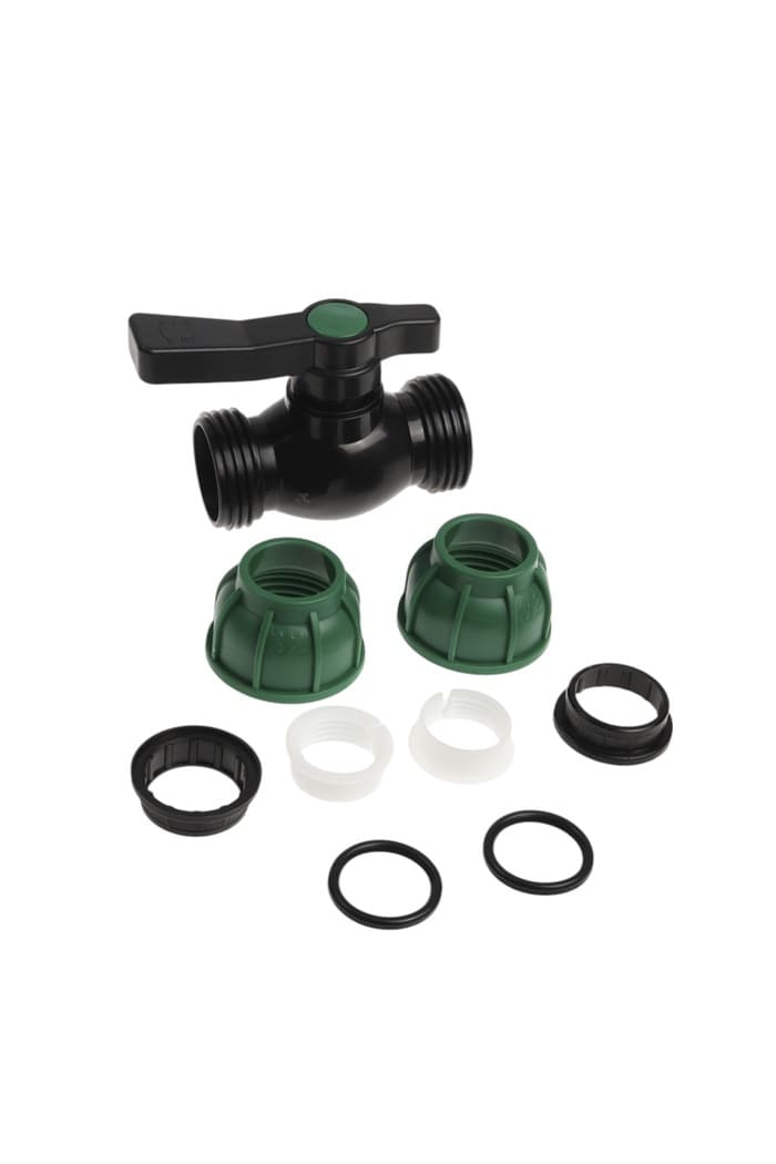 Кран шаровой ПНД ZEIN, 32 мм, цанга