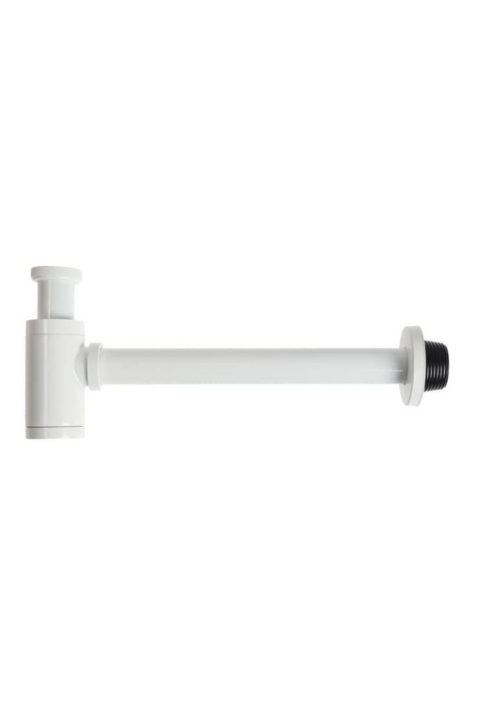 Сифон ZEIN engr, для раковины, бутылочный, цилиндрический, 1 1/4" × 32 мм, цинк, белый