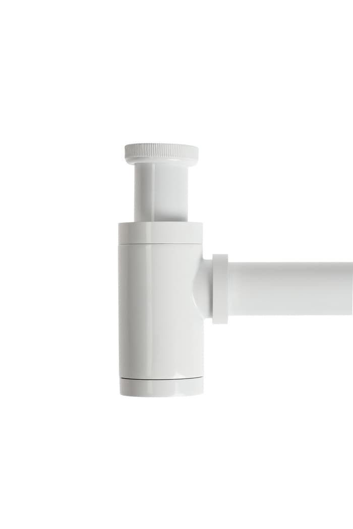 Сифон ZEIN engr, для раковины, бутылочный, цилиндрический, 1 1/4" × 32 мм, цинк, белый