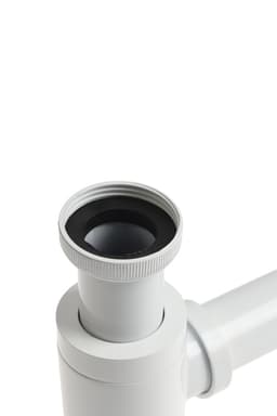 Сифон ZEIN engr, для раковины, бутылочный, цилиндрический, 1 1/4" × 32 мм, цинк, белый