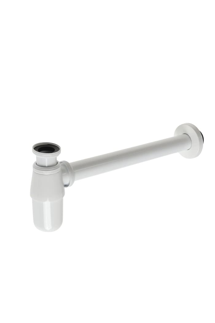 Сифон ZEIN engr, для раковины, бутылочный, 1 1/4" × 32 мм, цинк, белый