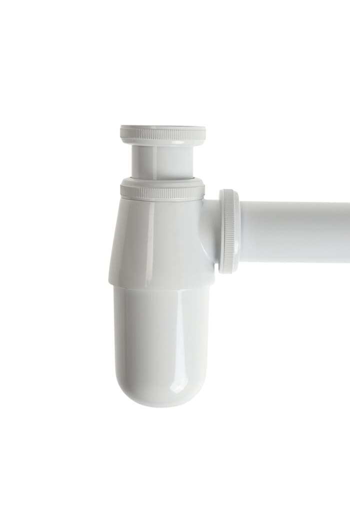 Сифон ZEIN engr, для раковины, бутылочный, 1 1/4" × 32 мм, цинк, белый