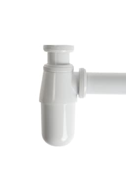 Сифон ZEIN engr, для раковины, бутылочный, 1 1/4" × 32 мм, цинк, белый