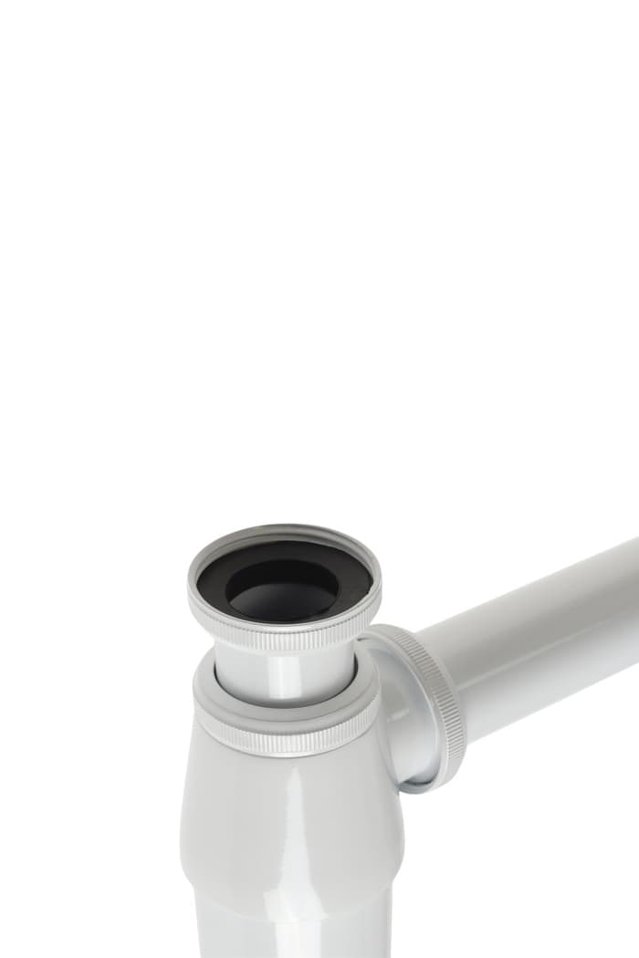 Сифон ZEIN engr, для раковины, бутылочный, 1 1/4" × 32 мм, цинк, белый