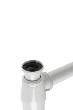 Сифон ZEIN engr, для раковины, бутылочный, 1 1/4" × 32 мм, цинк, белый