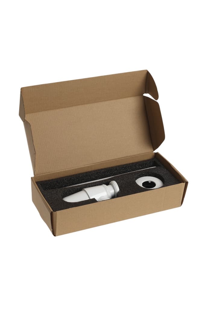 Сифон ZEIN engr, для раковины, бутылочный, 1 1/4" × 32 мм, цинк, белый