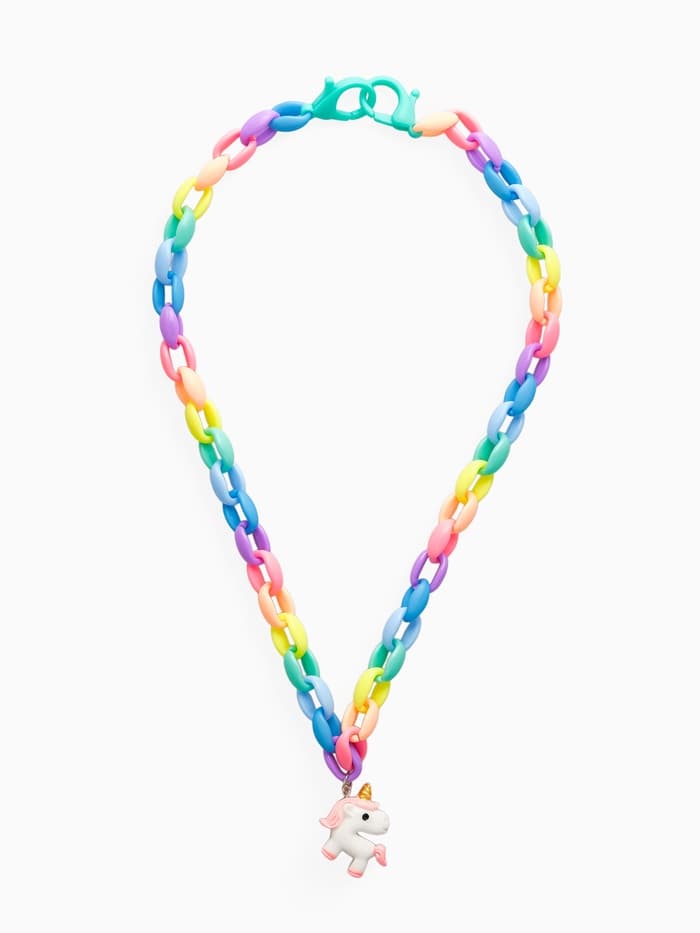 Набор детских украшений «Выбражулька. Сказка», 5 предметов: цепочка единорог, 3 пары клипс, брелок мишка