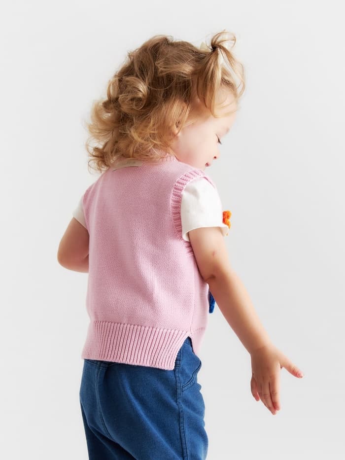 Жилет «Крошка Я. Ромашки», рост 68-74 см, розовый