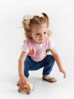 Жилет «Крошка Я. Ромашки», рост 86-92 см, розовый