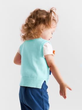 Жилет «Крошка Я. Ромашки», рост 68-74 см, голубой