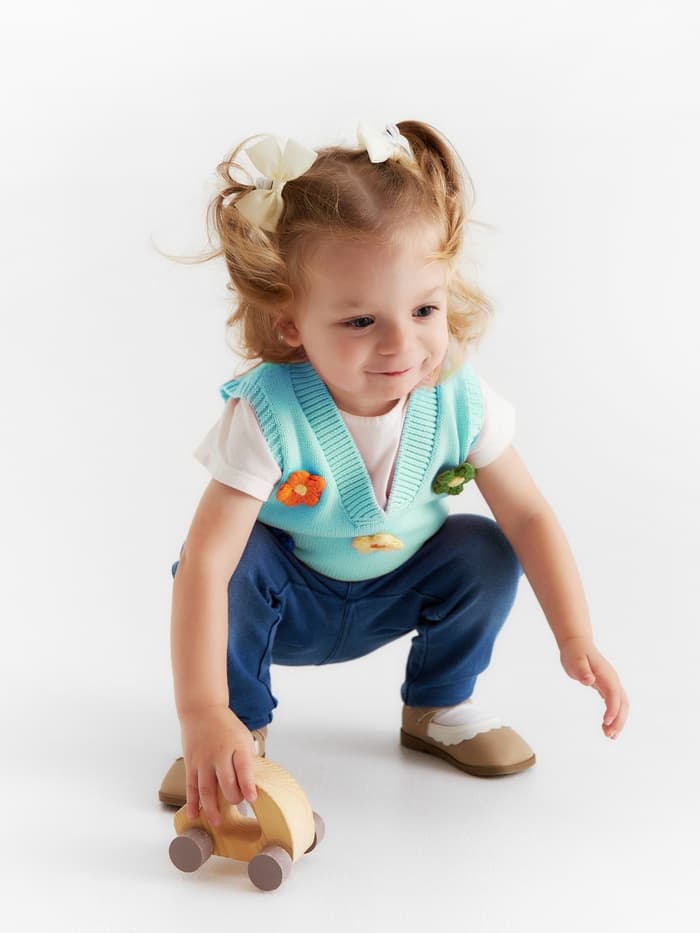 Жилет «Крошка Я. Ромашки», рост 80-86 см, голубой