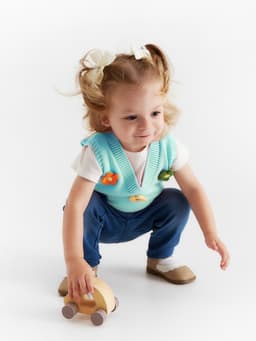 Жилет «Крошка Я. Ромашки», рост 80-86 см, голубой